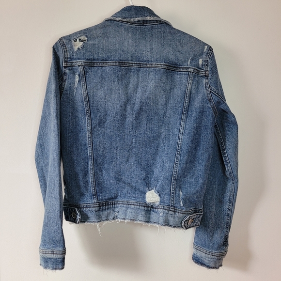 Zara Distressed Denim Jacket - Picture 6 of 13